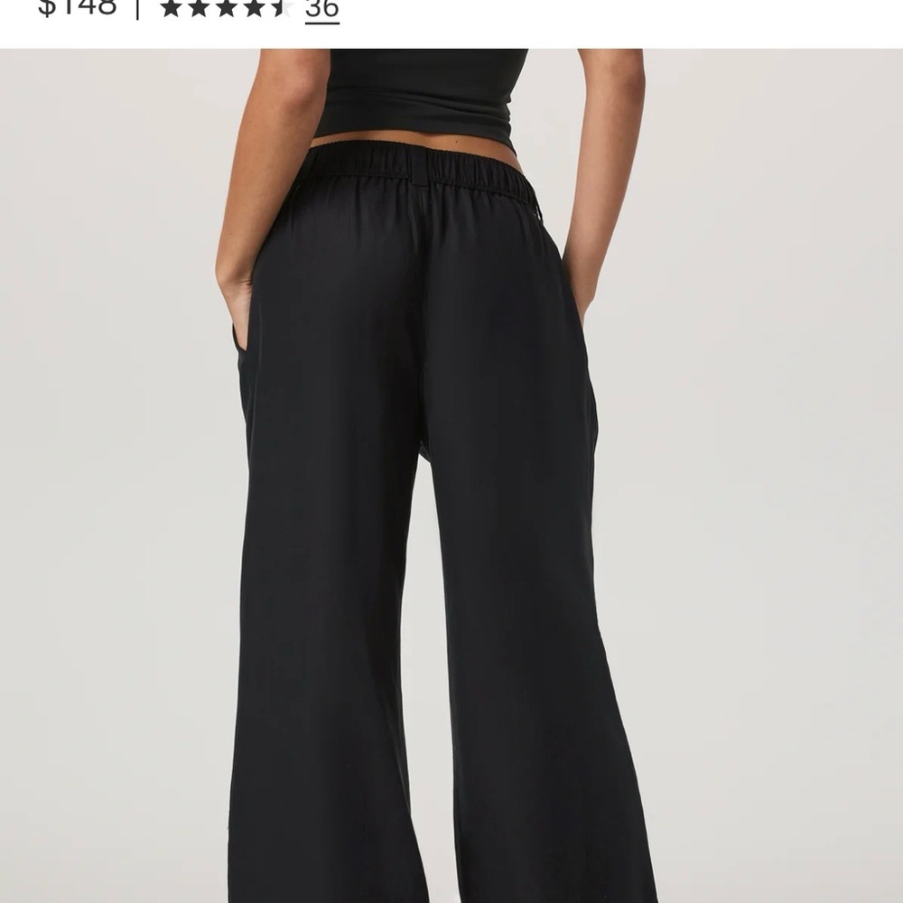 Women's Trestles twill Wideleg Pants black, short - Picture 3 of 8
